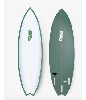 Tabla Surf DHD Twin Fin 5´10´´ VERDE FCS II
